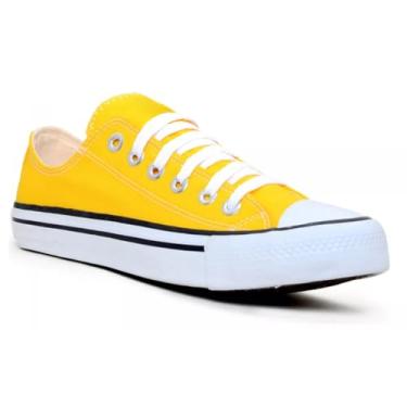Imagem de Tenis Feminino Casual Star Cano Baixo Orks All Confortavel Leve Na Moda (Amarelo, BR, Adulto, Numérico, 36)