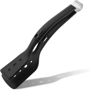 Imagem de 2 em 1 Grip and Flip Spatula Tong, espátula de silicone para churrasco Espátula multiuso antiaderente para cozinha Pinças para panqueca Pão de peixe Torrada Omeletes (Preto)
