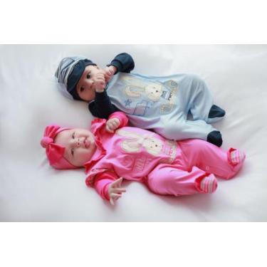 Imagem de Saída Maternidade Coelho Coelhinho Páscoa para Bebê Menina Menino 04 P