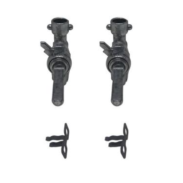 Imagem de Kit 2 Registro Válvula Ramal Encaixe + Trava Fogão Cooktop Fischer