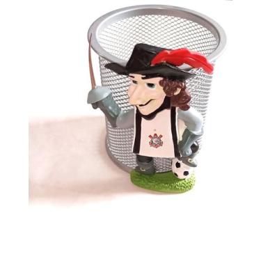 Imagem de Porta Caneta Em Metal Redondo do Corinthians  Produto Oficial Licencia