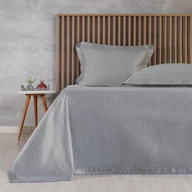 Imagem de Kit Colcha Casal Satinatta Cetim Toque Pele de Pessego 220x240cm - Tes