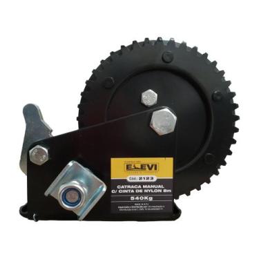 Imagem de Guincho Manual Catraca  540kg. C/ Cinta 8.0M Elevi