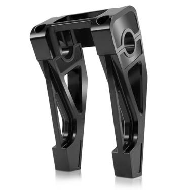 Imagem de Eumti Elevadores de guidão de 15 cm de altura com fixação CNC de 2,54 cm, preto, adequado para Harley M8 Softail Street Bob Low Rider ST Standard FXBB FXBBS FXLRS FXLRST 2018-2024