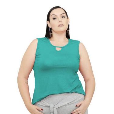 Imagem de Blusa Regata Com Decote Gota Plus Size - 46 ao 60 - Explosão Total, Ág