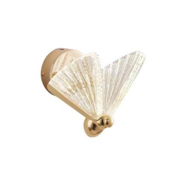Imagem de Arandela Borboleta Sindora DCB03247 Led Dourada Bivolt, Dourado