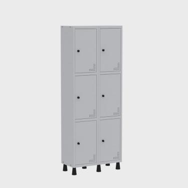 Imagem de Roupeiro Aço Light 2v 06 Portas Gr302/6