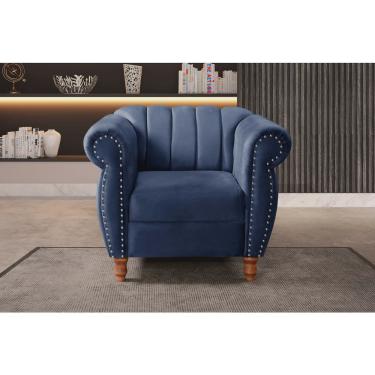 Imagem de Poltrona Realeza Chesterfield Cadeira Vintage Decoração Retrô