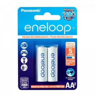 Imagem de Pilha Recarregavel Eneloop Panasonic Aa 2000mah Bk-3mcce/2bb