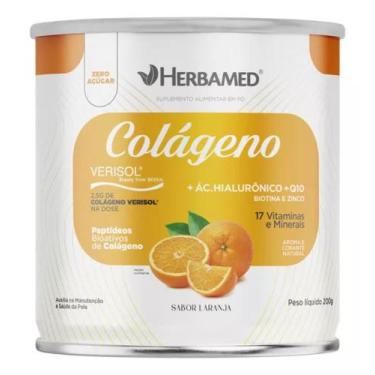 Imagem de Colageno verisol em po abacaxi 200g - HERBAMED, Laranja