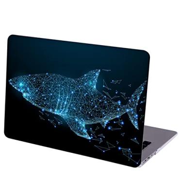 Imagem de MINGDAO Capa compatível com MacBook Pro de 13 polegadas, capa protetora rígida com capa de teclado (M1 A2338 A2289 A2251 A2159 A1989 A1706 A1708, versão 2016-2020) - Holográfico Great White Shark