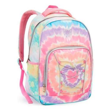 Imagem de Mochila Tie-dye Costas Juvenil Grande Escolar Menina - DENLEX