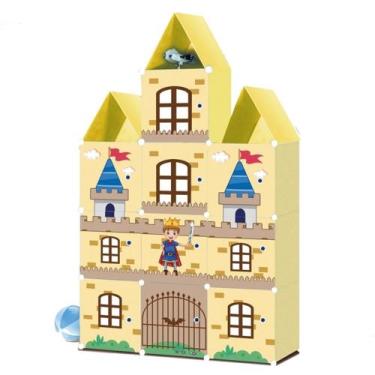 Imagem de Armário Infantil de Plástico Portátil, Organizador de Brinquedos e Sap