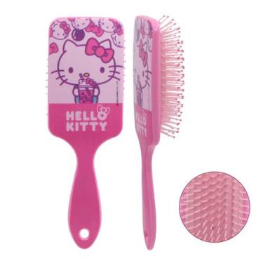 Imagem de Escova Oficial Hello Kitty Raquete Quadrada Para Pentear - Sanrio