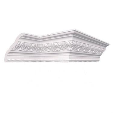 Imagem de Kit com 5 Barras Roda Teto Sveta Perfil de Poliestireno 10m Branco