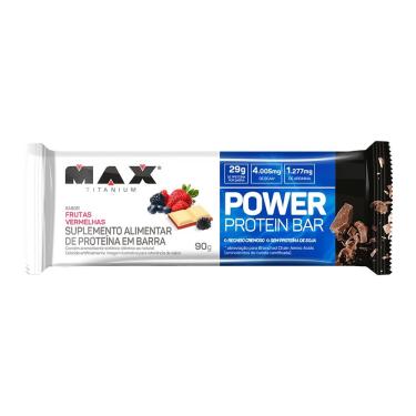 Imagem de Power Protein Bar Max Titanium (90g) Frutas Vermelhas