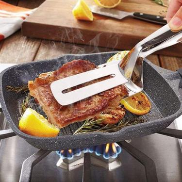 Imagem de Pinça Espátula Pegadora para Alimentos em Aço Inox - Yaay