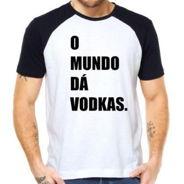 Imagem de Camiseta o mundo da vodkas divertidas carnavel criativa - Mago das Cam