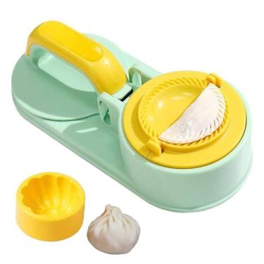 Imagem de Maquina de Modelar Pastel Molde Bolinho Gyoza Massa Ravioli Preparo  Lanche Refeiçao Casa Cozinha Restaurante Lanchonete