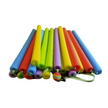 Imagem de Aymzbd Equipamento de treinamento de barra transversal de salto alto Fita de borracha de borracha Banda portátil de pólo de campo Bungee Bungee para adultos, Comprimento 9.5m