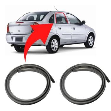 Imagem de Par Borracha Vidro Canaleta Traseira Corsa Sedan 2002 A 2012 F103 - Un