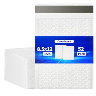 Imagem de Envelope de envio, suprimentos para envio (branco, pacote de 8,5 x 12 a 52)