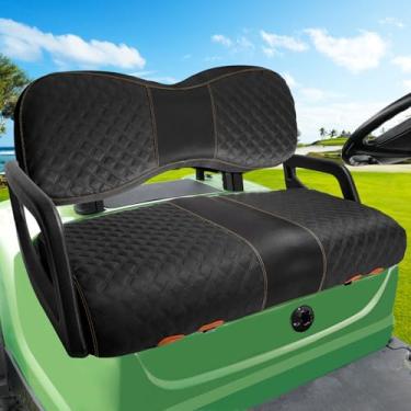Imagem de Roykaw Capa de assento para carrinho de golfe Oxford 1680D compatível com Yamaha G29/Drive2 banco dianteiro, fundo G29 e capa traseira do assento, antiarranhões, fácil instalação
