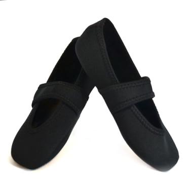 Imagem de Nufoot Pantufa feminina Betsy Lou para uso interno, Preto, X-Large