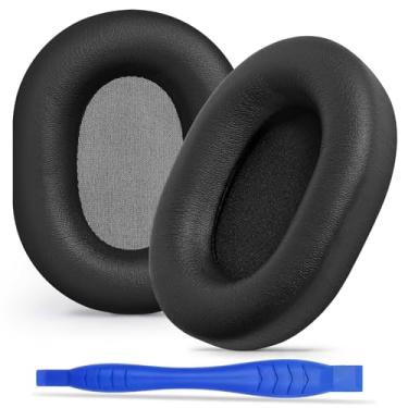 Imagem de Aurivor Almofadas De Reposição Para Fones Ouvido Sony Wh-1000Xm5 Com Cancelamento Ruído, Protetores Auriculares Premium Xm5 Couro Macio Proteína, Espuma Memória Otimizada (Preto)