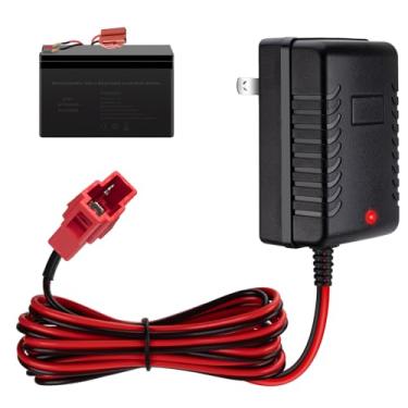 Imagem de TooAemiS Carregador De 6 V Para Crianças, Carrinhos Brinquedo, Bateria Volts, Bmx X5, Kid Trax Gmc, Quadriciclo, Vw, Ônibus, Rodas Elétricas, Plugue Quadrado Vermelho