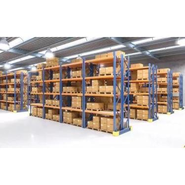 Imagem de Mini Porta Pallet 1,80x2m C/ 4 Planos Em Mdf Até 1 Tonelada - Estante 