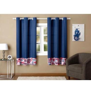 Imagem de Cortina de Quarto 2,00 m x 1,60 m Capri London Casaborda, Janela