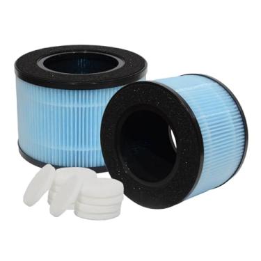 Imagem de PUREBURG Filtro de substituição compatível com purificador de ar Aircillin AP0801, pacote com 2 H13 HEPA e 10 almofadas aromáticas, filtro de ar 2 em 1 de carbono ativado por filtragem de 3 estágios