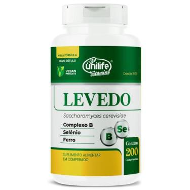 Imagem de Levedo de cerveja vitamina complexo b selênio ferro 200 caps unilife 1