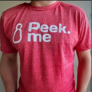 Imagem de Camiseta fitness masculina peekme vermelha, G, Vermelho