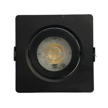 Imagem de Spot LED Embutir 5W PP Direcionável Sanca Quadrado Preto Biv