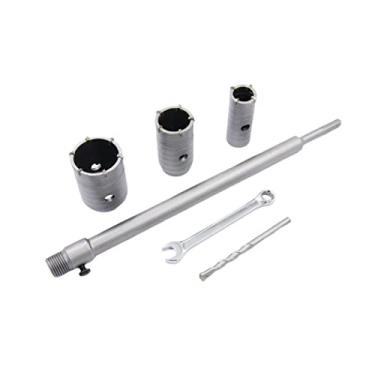 Imagem de Conjunto de 6 peças de broca de concreto, cortador de furo Laiwei de 30 mm, 40 mm, 50 mm. com broca SDS e adaptador de 350 mm, chave hexagonal