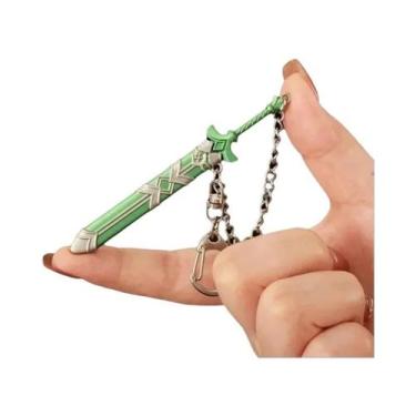 Imagem de Mini Chaveiro De Espada De Metal De 9 Cm, Modelo De Arma De Jogo, Brin