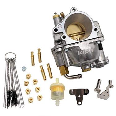 Imagem de KIPA Carbuertor para Harley Davidson Bad Boy Fat Boy Heritage Softail Springer Sportster 883 1100 1200, com principais jatos adicionais Mistura de parafusos e Kit de ferramentas de limpeza de jato de sujeira de carbono