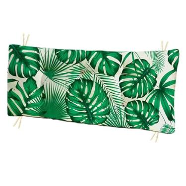 Imagem de Almofada Futon 110 cm x 35 cm para cadeira e banco estampada - Futon grande Moderna Apenas capa, sem enchimento(Tropical 01,45cmx45cm)