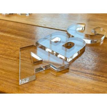 Imagem de Letras no acrílico - 3m kit com 20 letras 3cm - NoBrand