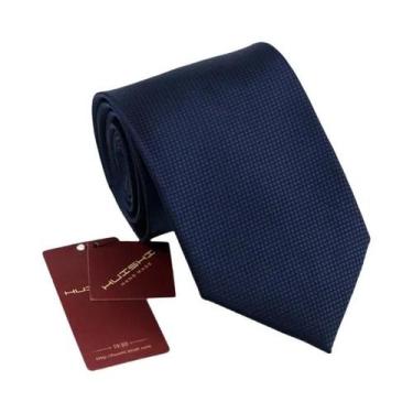 Imagem de Gravata Jacquard Masculina Azul Escuro - Impermeável, 8cm x 6cm - Para