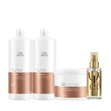 Imagem de Wella Fusion Sh 1000ml + Cond 1000ml + Masc 500ml + Oleo 100ml - Wella