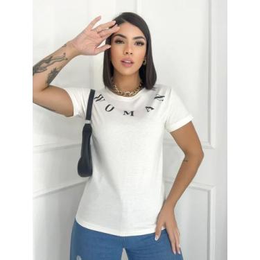 Imagem de Pink glamour / camiseta ocasional t-shirt /100% algodão/ minimalista e