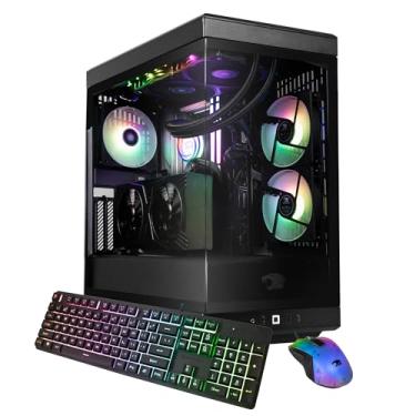 Imagem de iBUYPOWER Y40 PRO Preto Gaming PC Desktop Computador AMD Ryzen 9 7900X CPU, NVIDIA GeForce RTX 5070Ti 16GB GPU, 32GB DDR5 RGB 5200MHz RAM, 2TB NVMe SSD, Windows 11 Home, teclado, mouse - Y40BA9N57T01