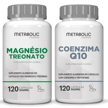 Imagem de Kit Magnésio Treonato + Coenzima Q10 500Mg - 240 Cápsulas - Ecomev