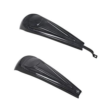 Imagem de POWER JAMES Capa preta de painel de fibra de carbono para Harley Davidson Touring Street Road Glide Special ST (com tampa de gás direita)