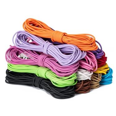 Imagem de Aegero Cordão elástico elástico, 1/20.3 cm x 127 m, corda elástica para caiaque, cabos de choque, para projetos de bricolage, lona de amarrar dossel dossel tenda de acampamento pátio de artesanato