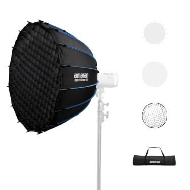 Imagem de Amaran Amaran Light Dome 90 Softbox, Modificador De Luz Suave Dobrável Com Suporte Bowens De Liberação Rápida E Encaixe Único, Controle De Estúdio De Iluminação, Softbox Para Amaran 60/100/200/300C/