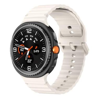Imagem de Sodhad Pulseira esportiva compatível com Samsung Galaxy Watch 8 de 44 mm e 40 mm, mulheres e homens, pulseira esportiva de silicone macio para Galaxy Watch 8 Classic de 46 mm